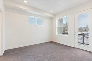 View of carpeted empty room