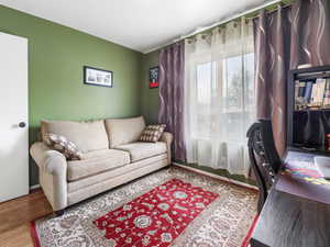 Interior space featuring hardwood / wood-style floors