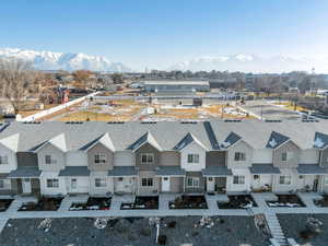 Bird's eye view featuring a mountain view