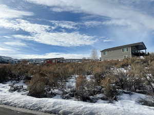 View of snowy yard