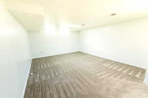 View of carpeted empty room