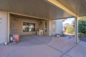 View of patio