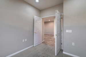 Den with french doors off of living room