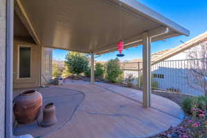 View of patio