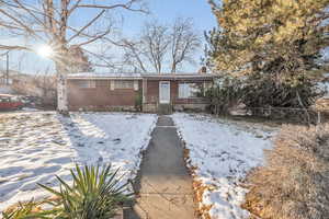 View of front of property with a porch