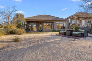 View of rear view of property