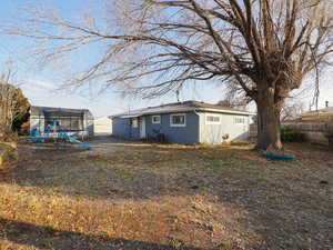 View of yard featuring central AC unit