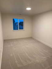 View of carpeted empty room