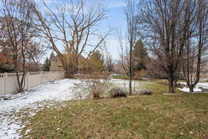 View of snowy yard