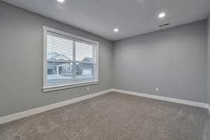 View of carpeted empty room