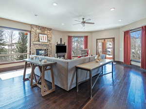 Family Room Off the Kitchen with Views!