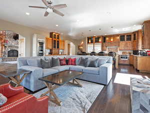 Family Room toward Entry & Kitchen