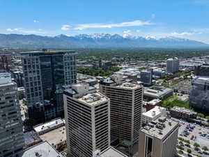 Property's view of city featuring a mountain view