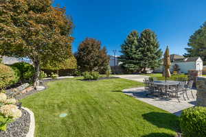 View of yard featuring a patio