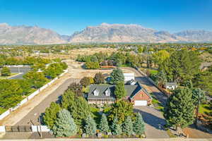 Bird's eye view featuring a mountain view