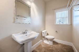 Half bath on main floor near mudroom