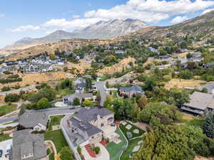 Bird's eye view featuring a mountain view