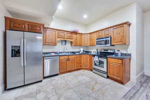 Basement apartment kitchen