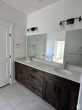 Bathroom featuring vanity