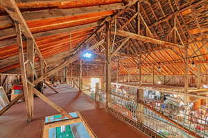 View of unfinished attic