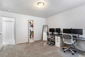 View of carpeted office