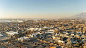 View of aerial view at dusk