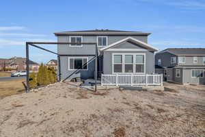 View of rear view of property