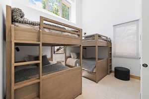 Bedroom featuring carpet flooring