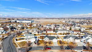 Bird's eye view featuring a mountain view