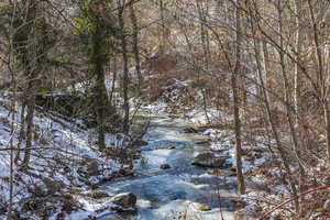 View of snow covered land