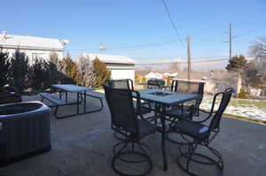 View of patio / terrace with central AC