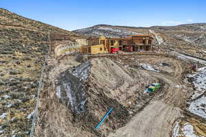 Exterior space featuring a mountain view