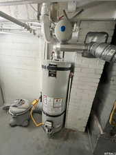 Utilities with strapped water heater