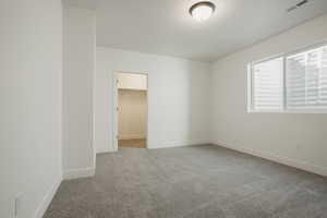 View of carpeted empty room
