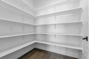 View of storage area