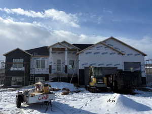 View of unfinished property