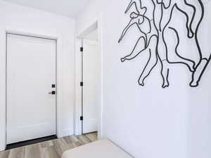 Interior space featuring light wood finished floors