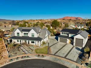 Exterior space featuring a mountain view