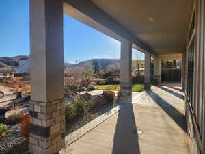 View of covered front porch