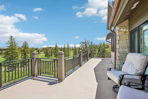 View of patio / terrace featuring a balcony
