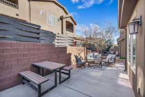 View of patio / terrace with an outdoor hangout area