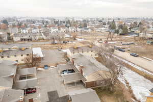 Birds eye view of property