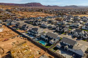 Bird's eye view featuring a mountain view