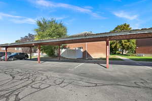 View of car parking with a carport