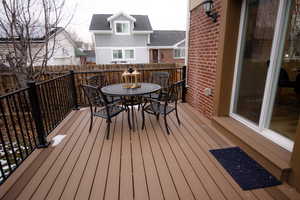 View of deck