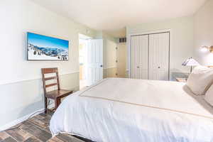 Bedroom featuring a closet