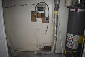 Utilities with gas water heater