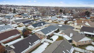 Birds eye view of property