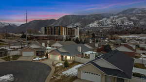 Exterior space with a mountain view