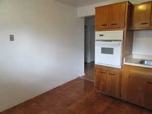 Kitchen featuring oven